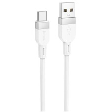 Кабель HOCO X109 Energy silicone charging data cable USB to Type-C 3A 1m White